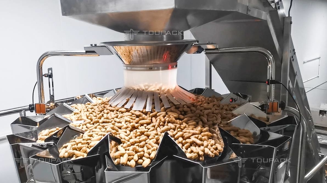 Стойка вверх по машине упаковки анакардии арахиса пакуя машины 2.5kg мешка вертикальной веся чокнутой