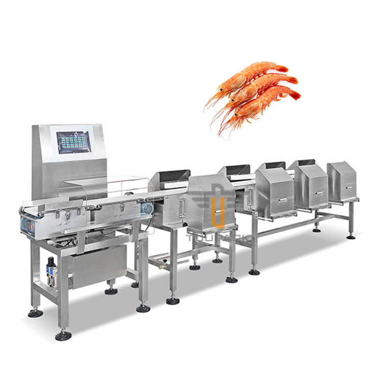 Умная автоматическая машина Weigher проверки транспортера для красного контролера веса Weigher пояса сортировщицы сосисок креветки