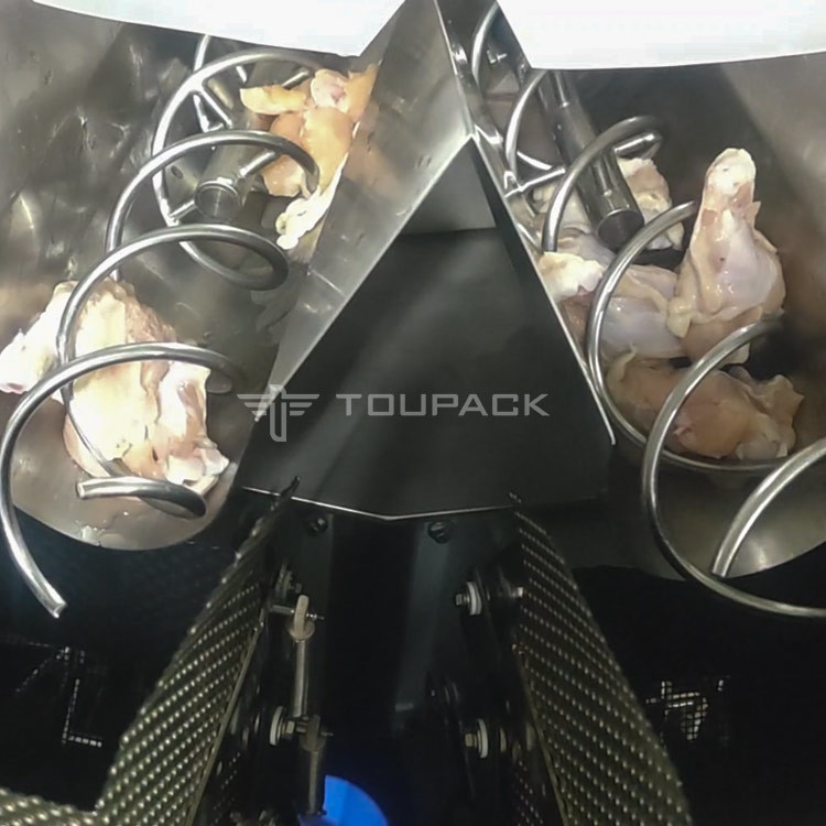 14 главный автомобиль куриной ножки свежего мяса SS 10-500g Weigher комбинации веся привинчивая питаясь систему