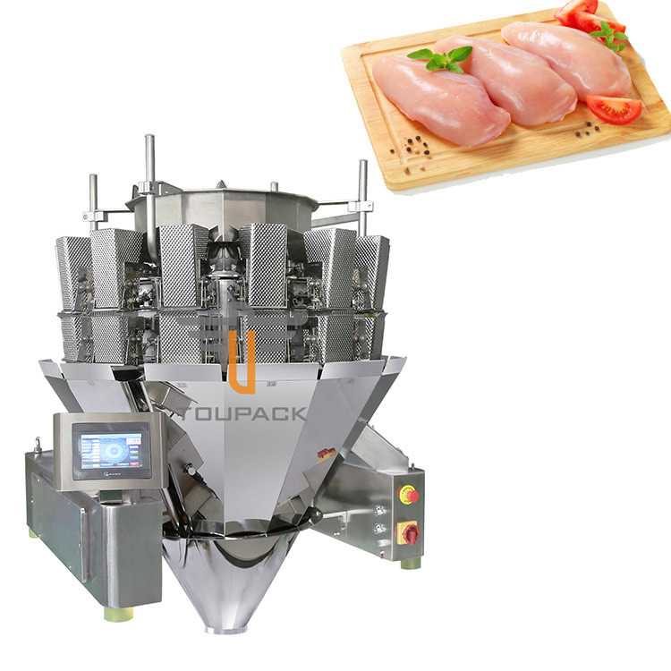 Голова хоппера 14 плиты димпла машины упаковки Weigher винта 1.0L 1.5L для куриной грудки