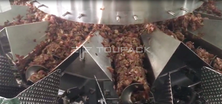 Главный Weigher 2.0KW 410kg винта 14 семенил машину свежего мяса свинины веся и пакуя