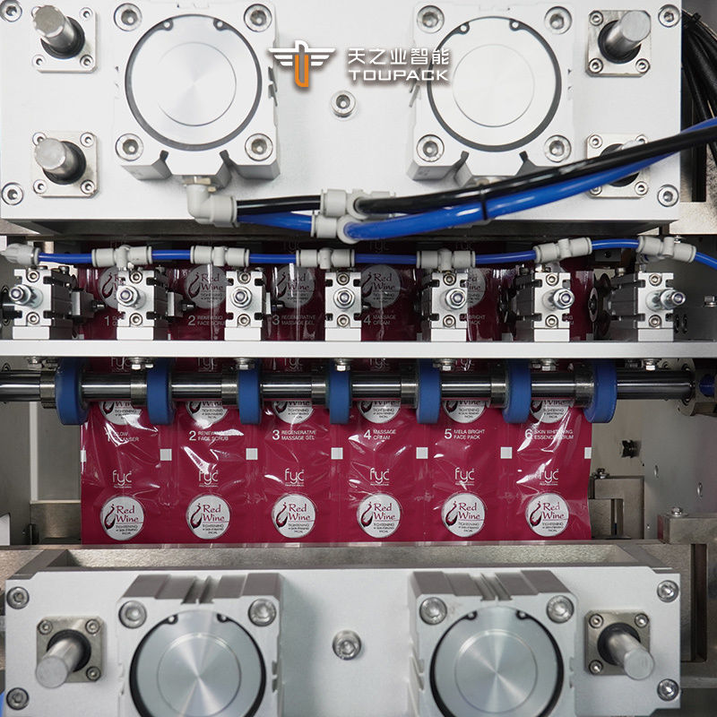 Автоматические глюкозные гелевые напитки жидкость Неравномерная форма палочка пакеты упаковочная машина вертикальная 4 стороны печать пакеты томатного соуса упаковочная машина