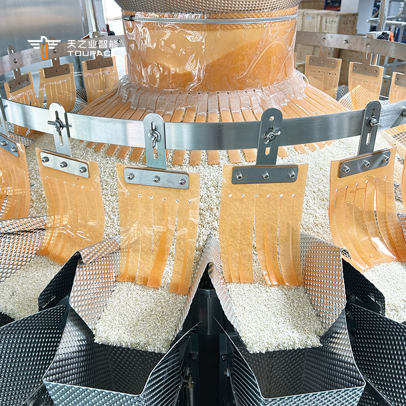 Автоматическая писташная попкорн кукурузные хлопья обжарка арахисов упаковочная машина орехи кешью многоголовый весовой упаковочная машина