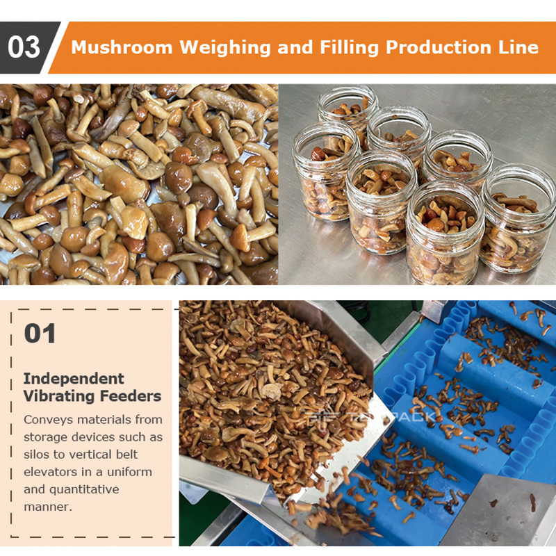 Свежая еда Мясо пирожные поднос упаковочная машина Многоголовый взвешивающий кальмар Креветка моллюска Абалоне Zipper Bag Автоматическая упаковочная машина