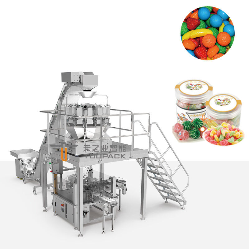 Автоматическая консервная упаковочная машина Консервная упаковочная машина Вакуумная и азотная газовая очистная машина для цилиндрической упаковки консервов