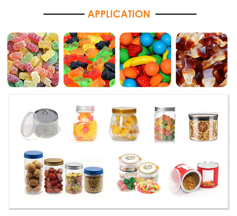 Автоматизированная производственная линия для наполнения и запайки банок/бутылок/консервных банок чипсами и конфетами, настраиваемая на заводе CE