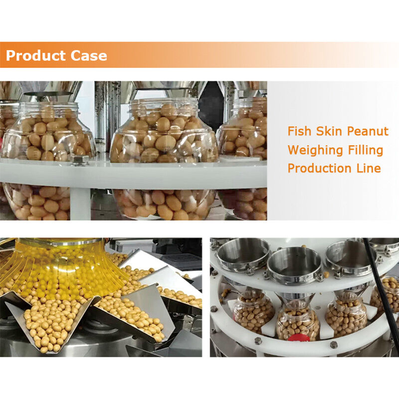 Snacks and Crispy Products Multihead Weigher Can Filling Machine Turnkey Food Packaging Line