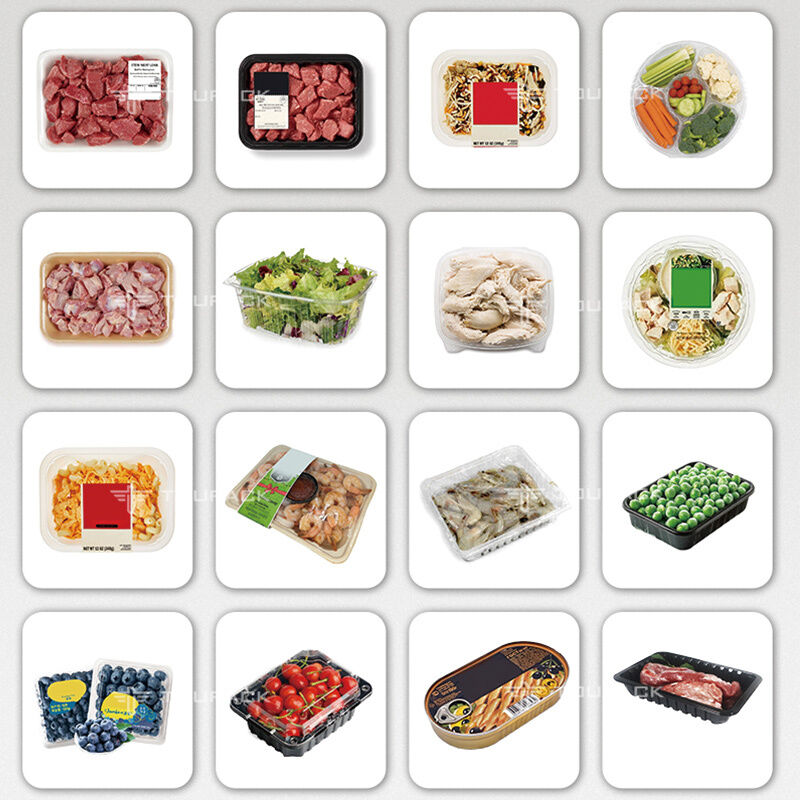 High Speed Meat Tray Packaging Machine with Screw Multihead Weigher for Fresh & Processed Meat