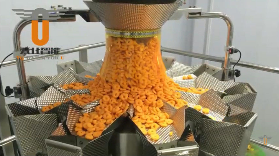 машина упаковки Weigher Multihead высокой точности 120bag/Min для обручей сыра и лука