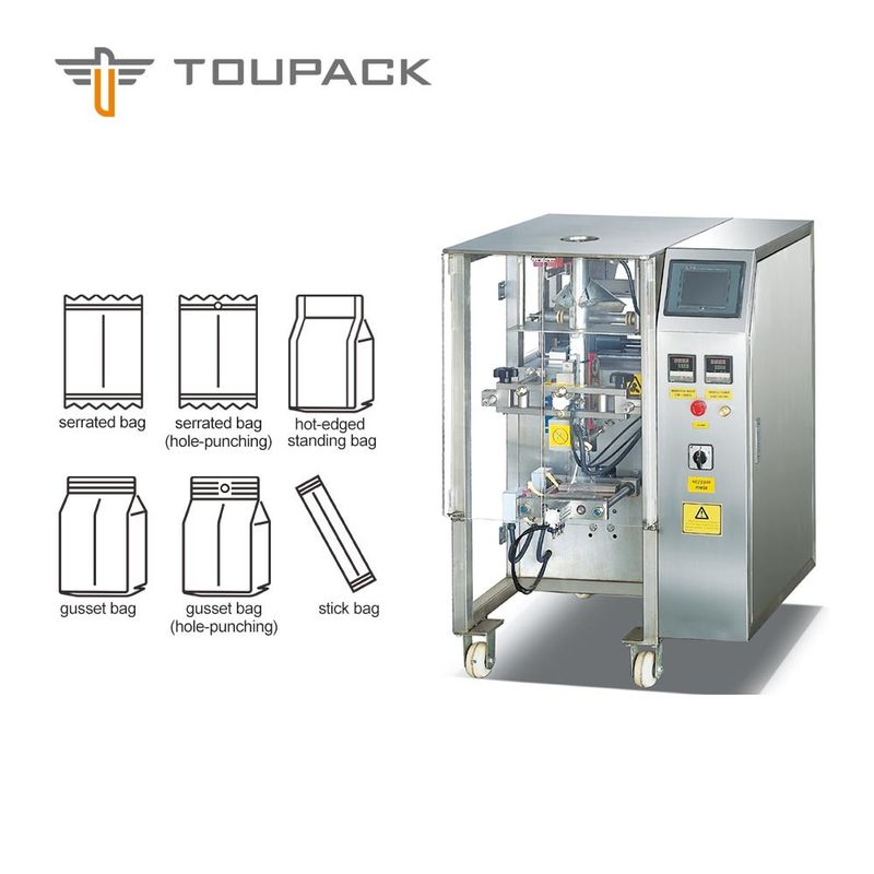 Машина упаковки еды закуски управлением 100bags/Min PLC, машина упаковки попкорна