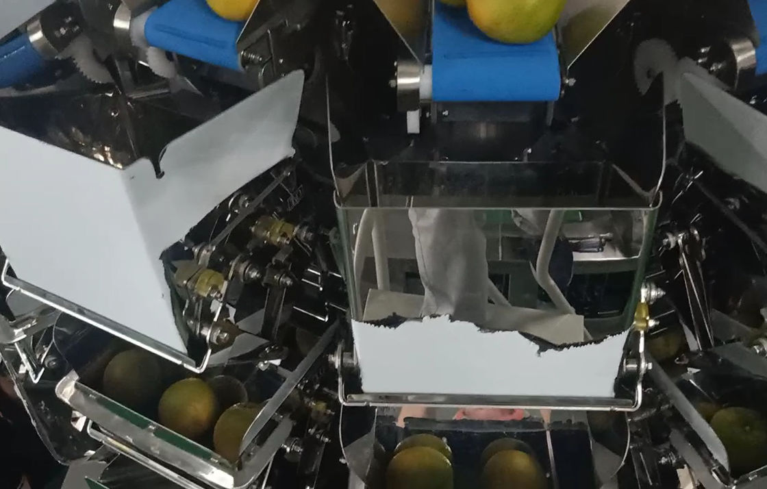 14 главная машина упаковки Weigher Multihead MCU/PLC для Weiging приносит плоды апельсины