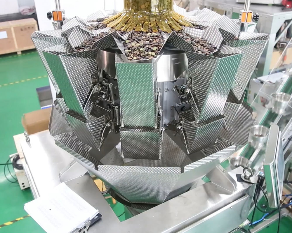 10 машина Weigher хопперов 0.5L 1.2L линейная для крошечного материала сетки как сахар соли