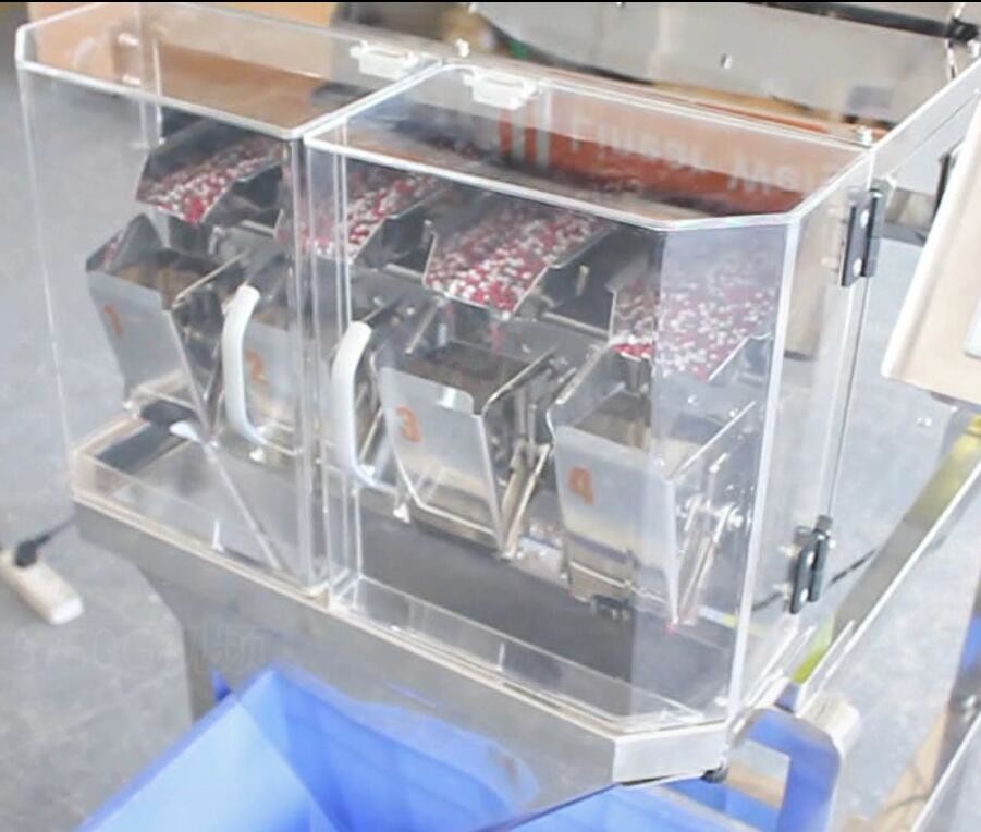 Машина упаковки 80 P/M Weigher 0.5L 0.8KW 200g 4 главная линейная