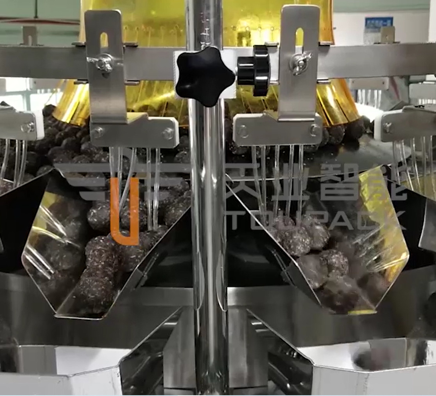 машина упаковки Weigher 1.5K 28 Heppers 2.5L Multihead для шоколада чашки
