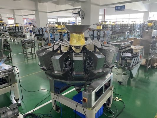 Система SUS304 Weigher комбинации Multihead качества еды пакуя сопнула закуски