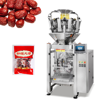 Ссыпает Weigher Multihead закуски 10 дата главного красная веся и машина упаковки