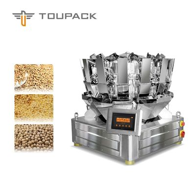 Хлопья Weigher компакта PLC/MCU 10 главные Multihead, хлопья и макаронные изделия гибкого трубопровода мозоли, конфета, семя, гайка, машина упаковки печенья